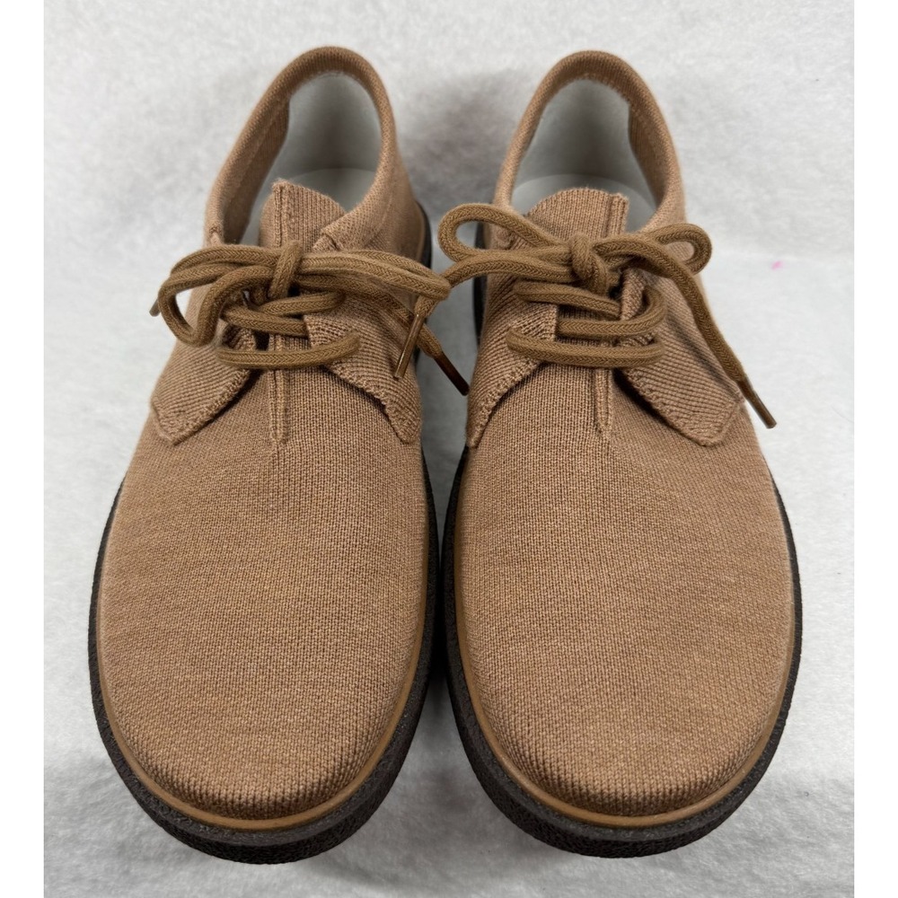Rothy's The Monty Wool Knit Lace Up Sneaker Mens 10 Camel Casual Comfort Shoes